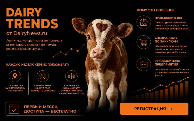 Хватит гадать, куда движется рынок молока: Dairy Trends даёт цифры по каждому региону каждую неделю